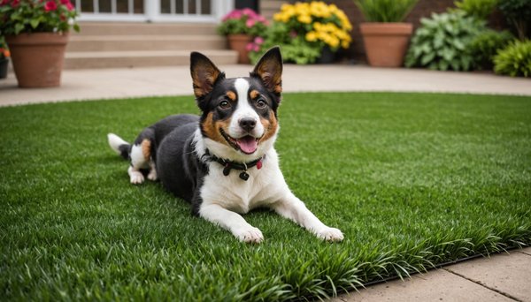 Solutions de gazon synthétique pour les propriétaires d'animaux de compagnie